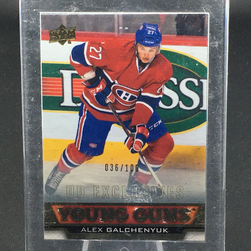 2013 UPPER DECK SERIES ONE - YOUNG GUNS EXCLUSIVE - A. GALCHENYUK - #203 - #'D/100 - RC