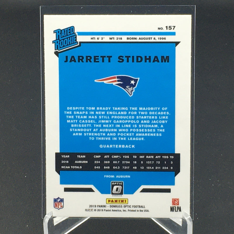 2019 PANINI DONRUSS OPTIC -  RATED ROOKIE - J. STIDHAM -