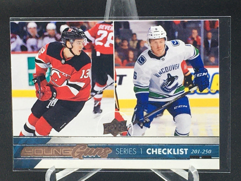 2017 UPPER DECK SERIES ONE - YOUNG GUNS CHECKLIST - N.  HISCHER/ N. BOESER -