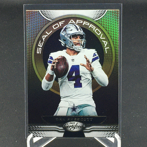 2019 PANINI CERTIFIED - SEAL OF APPROVAL - D. PRESCOTT - #SA-DP