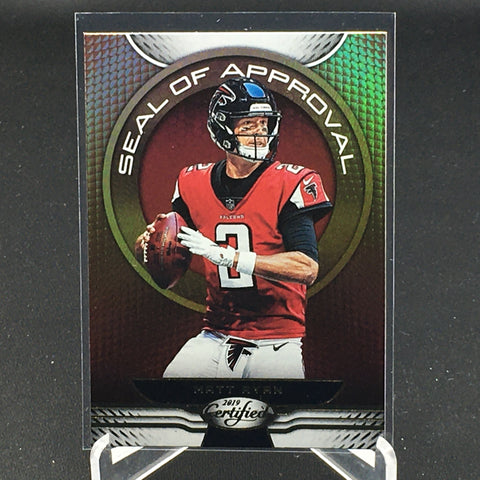 2019 PANINI CERTIFIED - SEAL OF APPROVAL - M. RYAN - #SA-MR