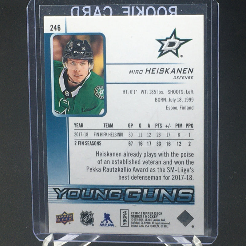 2018 UPPER DECK SERIES ONE - YOUNG GUNS - M. HEISKANEN -