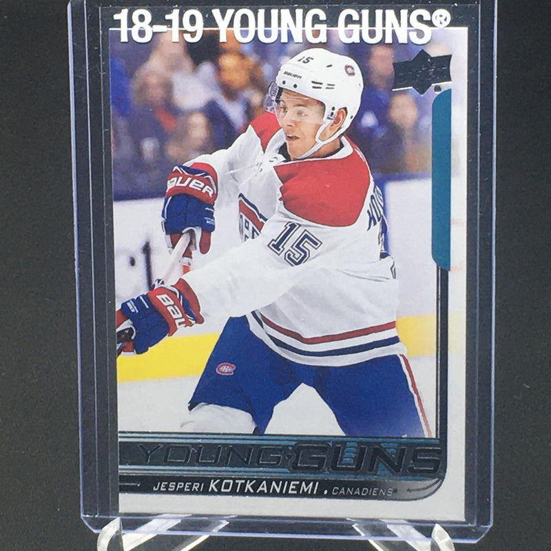 2018 UPPER DECK SERIES ONE - YOUNG GUNS - J. KOTKANIEMI -