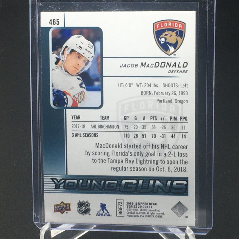 2018 UPPER DECK SERIES TWO - YOUNG GUNS - J. MACDONALD -