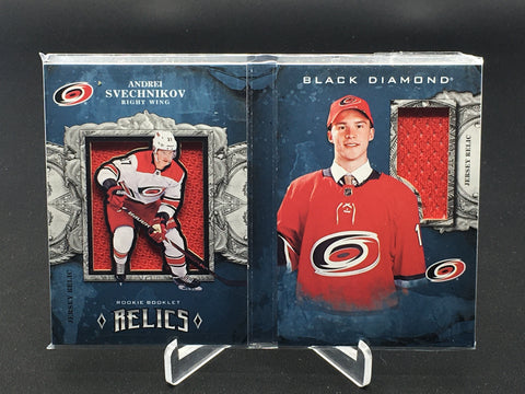 2018 UPPER DECK BLACK DIAMOND - ROOKIE BOOKLET RELICS - A. SVECHNIKOV - #RBR-AS - #'D/199 - DUAL PATCH RELIC - RC