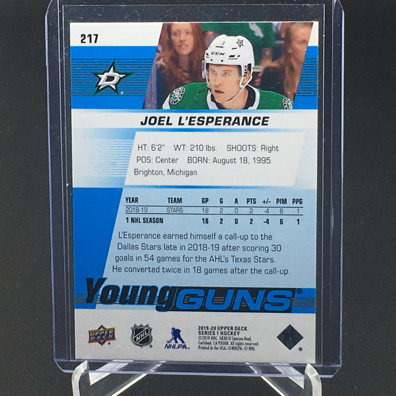 2019 UPPER DECK SERIES ONE - YOUNG GUNS - B. KEEPER -