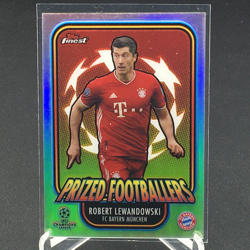 2021 TOPPS FINEST UEFA - PRIZED FOOTBALLERS - R. LEWANDOWSKI -