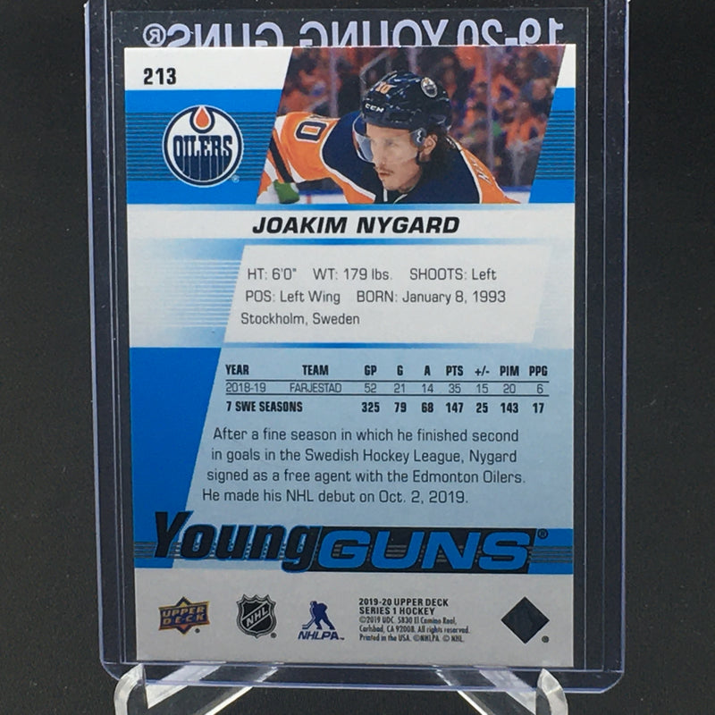 2019 UPPER DECK SERIES ONE - YOUNG GUNS - J. NYGARD -
