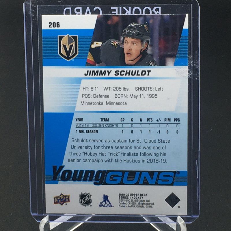 2019 UPPER DECK SERIES ONE - YOUNG GUNS - J. SCHULDT -