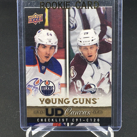 2013 UPPER DECK SERIES ONE - YOUNG GUNS CANVAS - CHECKLIST - N. YAKUPOZ/ N. MacKINNON - #C120 - RC