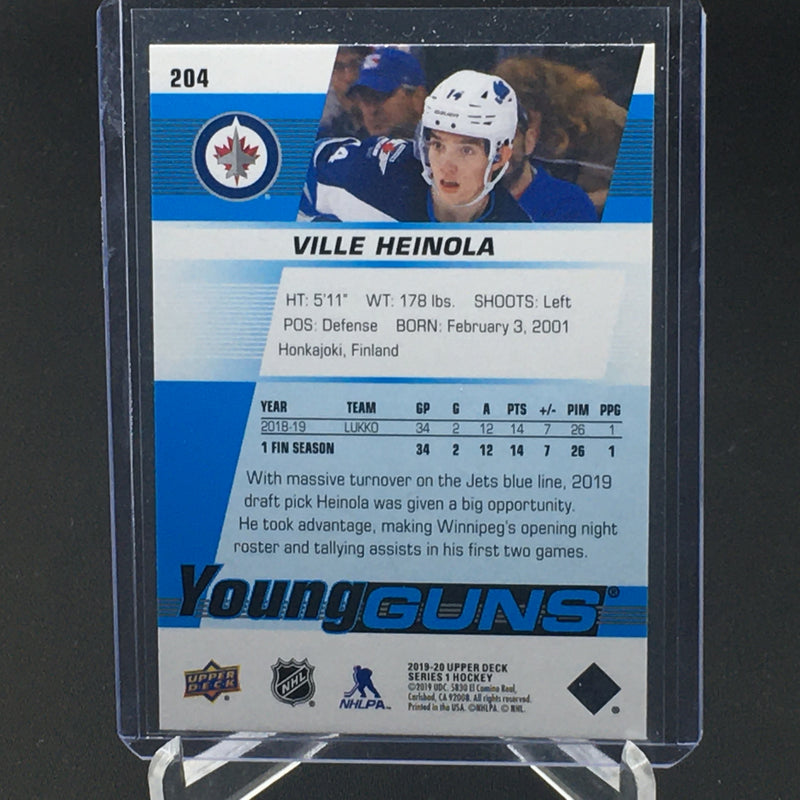 2019 UPPER DECK SERIES ONE - YOUNG GUNS - V. HEINOLA -