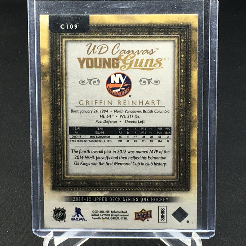 2014 UPPER DECK SERIES ONE - YOUNG GUNS CANVAS - G. REINHART -