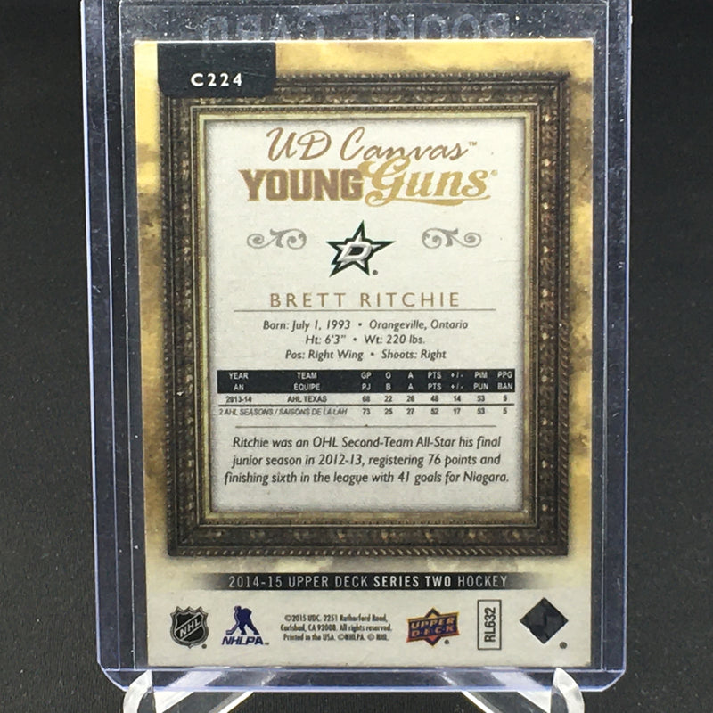 2014 UPPER DECK SERIES TWO - YOUNG GUNS CANVAS - B. RITCHIE -