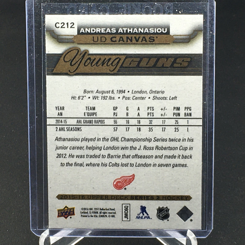2015 UPPER DECK SERIES TWO - UD CANVAS - YOUNG GUNS - A. ATHANASIOU -