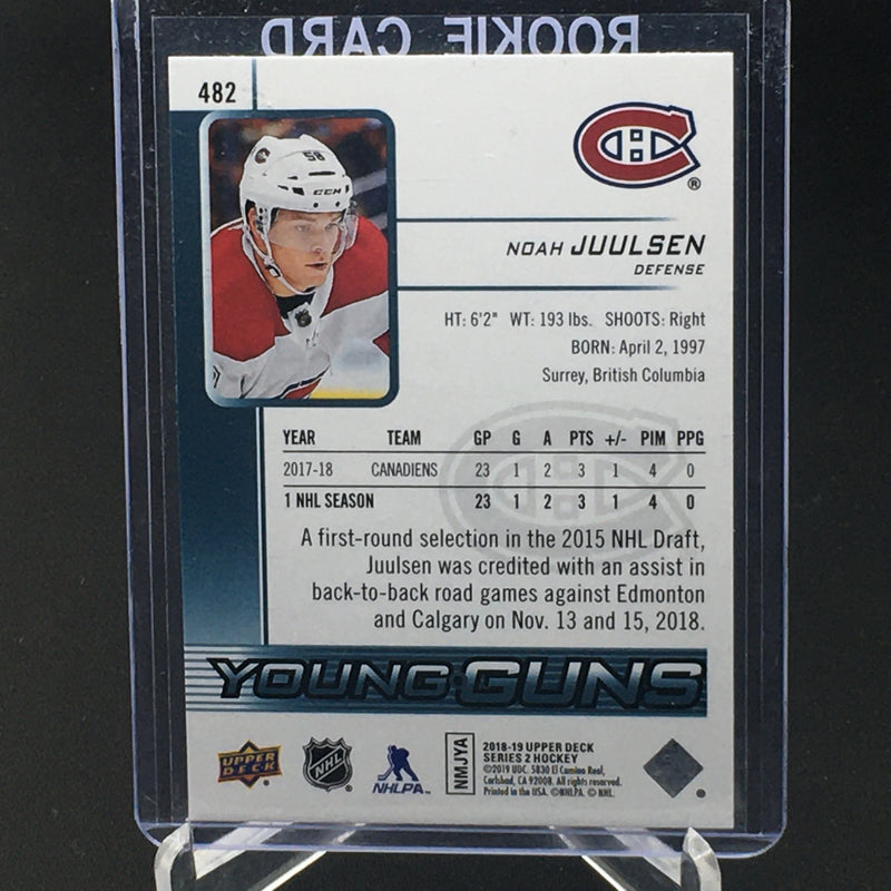 2018 UPPER DECK SERIES TWO - YOUNG GUNS - N. JUULSEN -