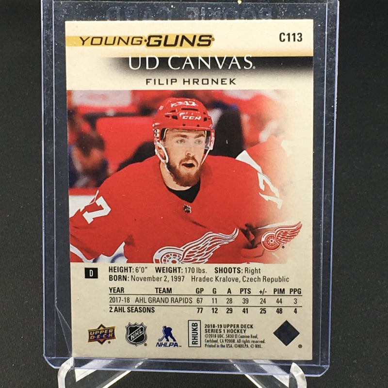 2018 UPPER DECK SERIES ONE - UD CANVAS - YOUNG GUNS - F. HRONEK -
