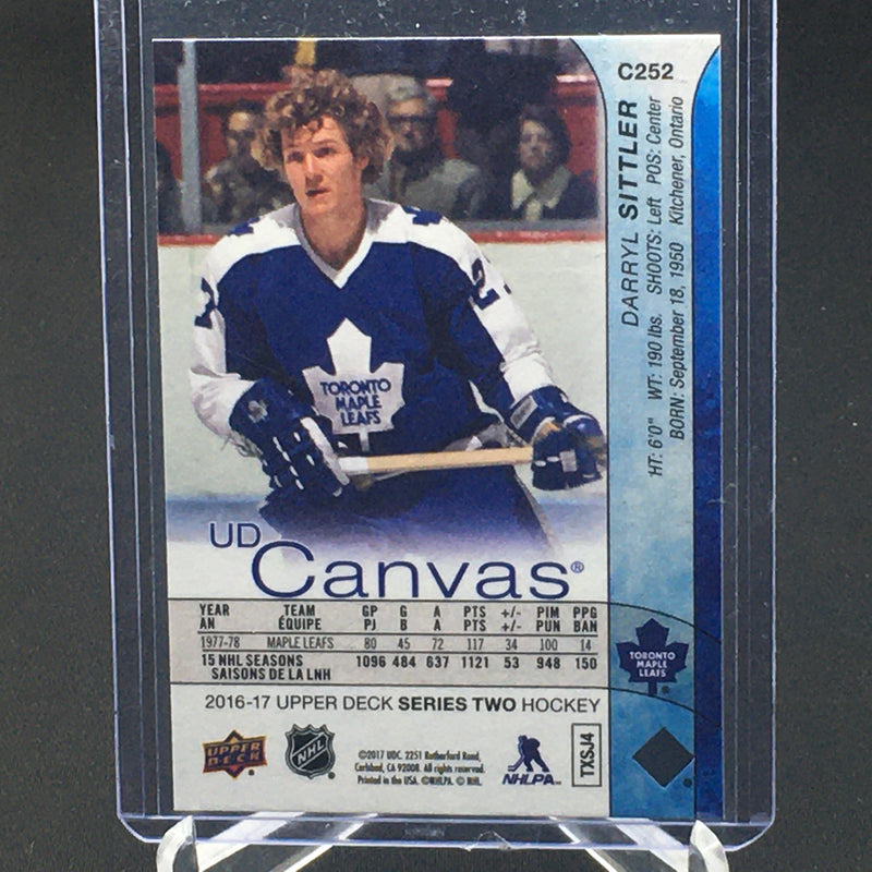 2016 UPPER DECK SERIES TWO - UD CANVAS - D. SITTLER -