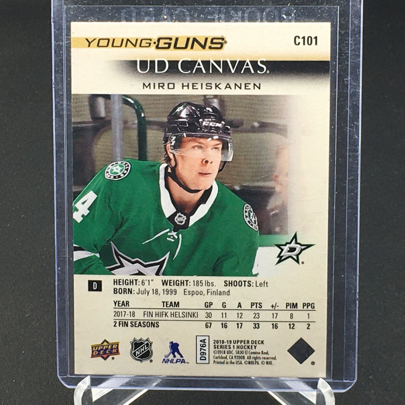 2018 UPPER DECK SERIES ONE - YOUNG GUNS CANVAS - M. HEISKANEN -