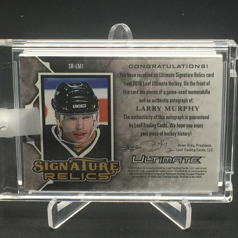 2016 LEAF ULTIMATE HOCKEY - SIGNATURE RELICS - L. MURPHY - #SR-LM1 - #'D/12 - QUAD RELIC - AUTOGRAPH