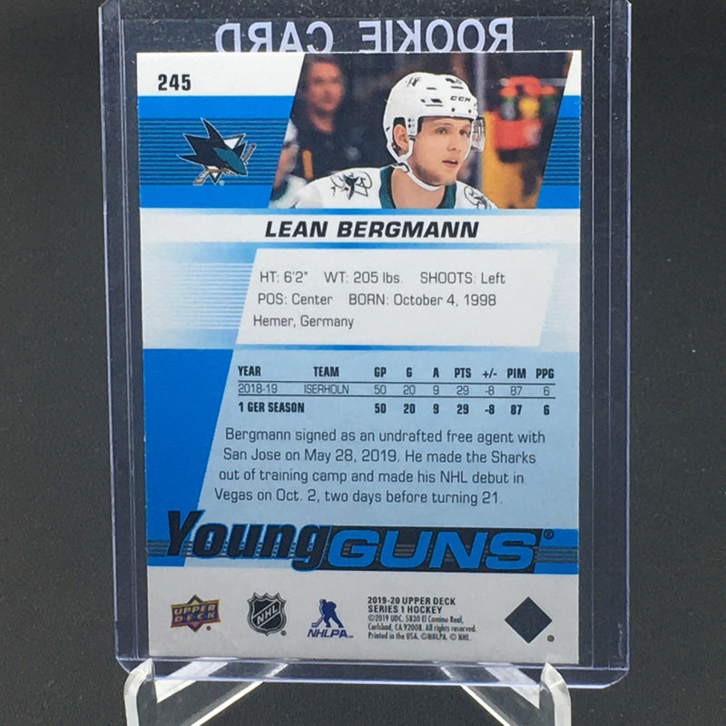 2019 UPPER DECK SERIES ONE - YOUNG GUNS - L. BERGMANN -