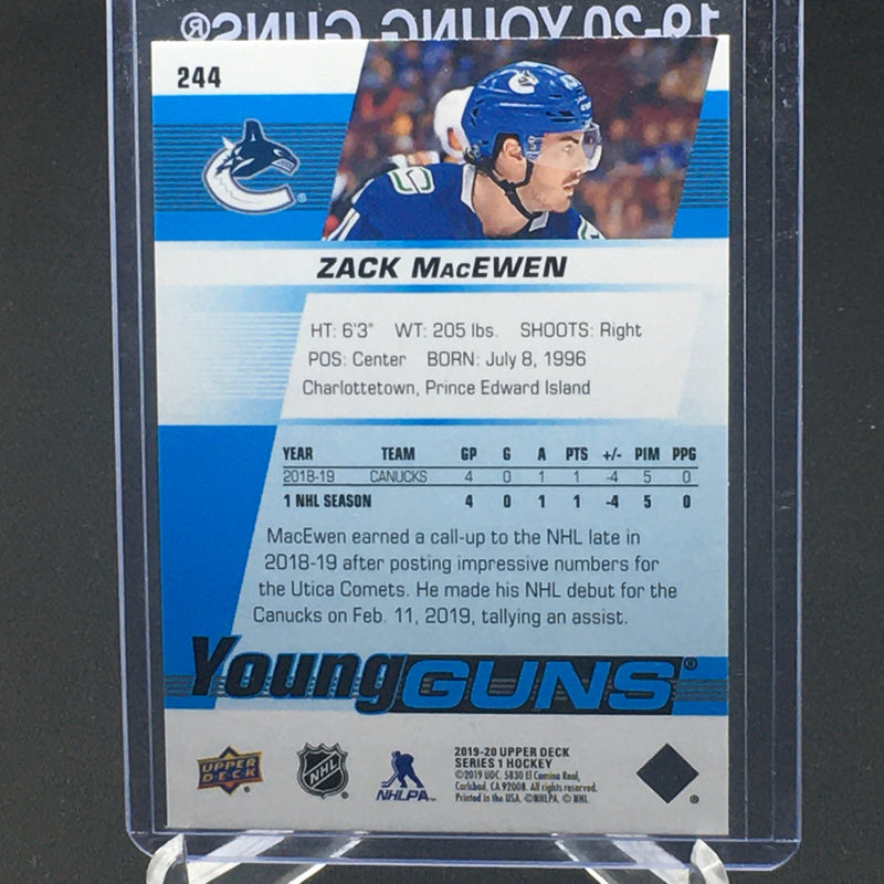 2019 UPPER DECK SERIES ONE - YOUNG GUNS - Z. MACEWEN -