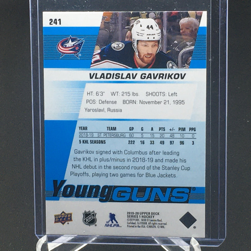 2019 UPPER DECK SERIES ONE - YOUNG GUNS - V. GAVRIKOV -