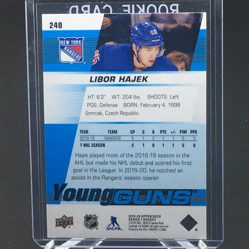 2019 UPPER DECK SERIES ONE - YOUNG GUNS - L. HAJEK -