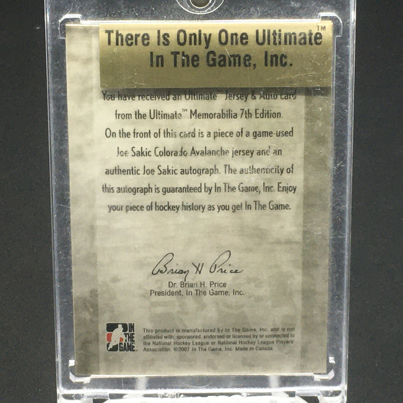 2006 IN THE GAME - ULTIMATE MEMORABILIA - J. SAKIC -