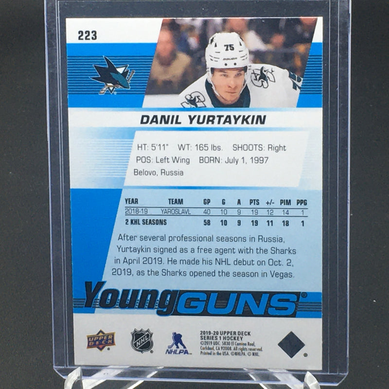 2019 UPPER DECK SERIES ONE - YOUNG GUNS - D. YURTAYKIN -