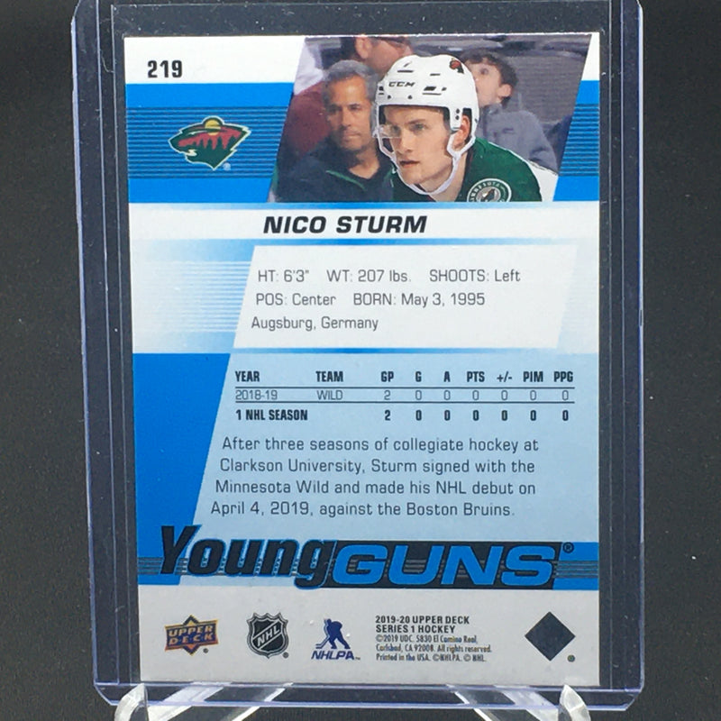 2019 UPPER DECK SERIES ONE - YOUNG GUNS - N. STURM -