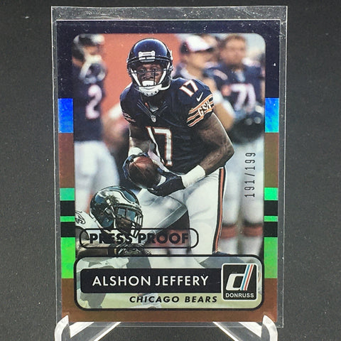 2015 PANINI DONRUSS - PRESS PROOF - PURPLE - A. JEFFERY - #66 - #'D/199
