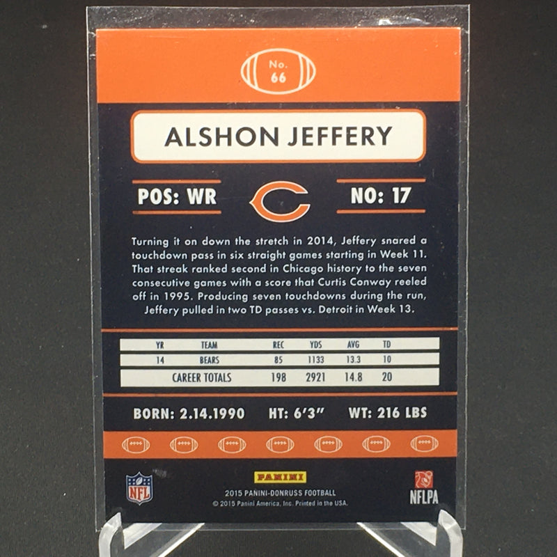 2015 PANINI DONRUSS - PRESS PROOF - PURPLE - A. JEFFERY - #66 - #'D/199