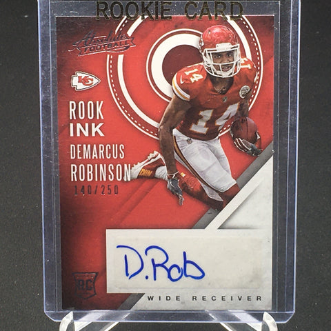 2016 PANINI ABSOLUTE - ROOK INK - D. ROBINSON - #15 - #'D/250 - AUTOGRAPH - RC