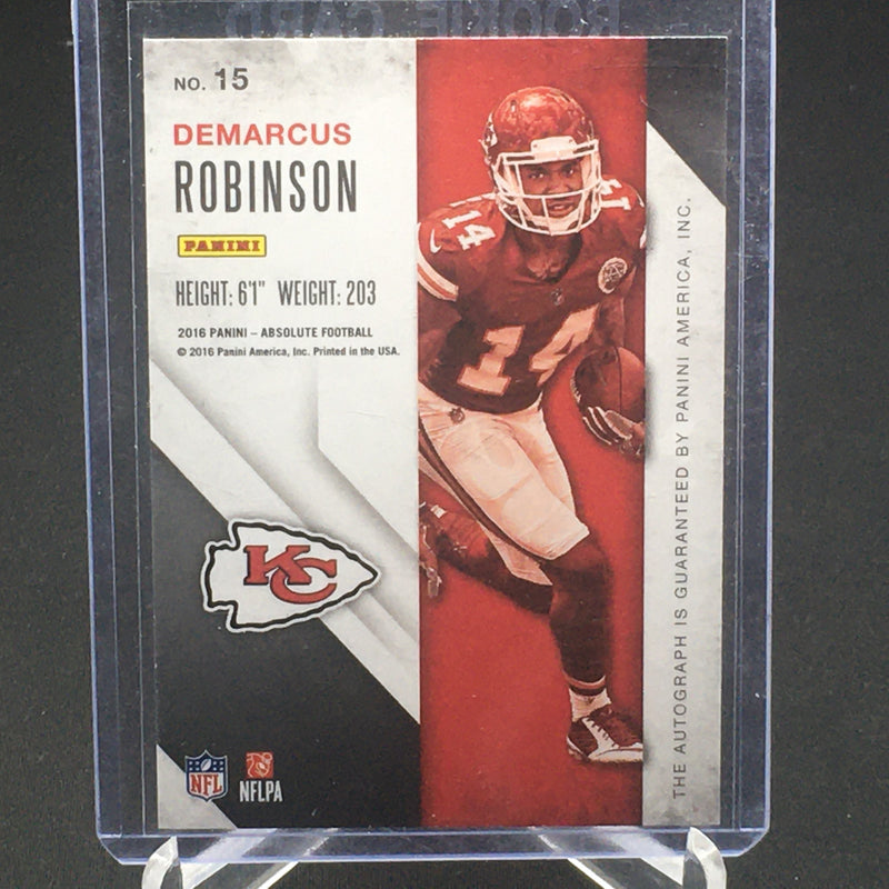 2016 PANINI ABSOLUTE - ROOK INK - D. ROBINSON - #15 - #'D/250 - AUTOGRAPH - RC