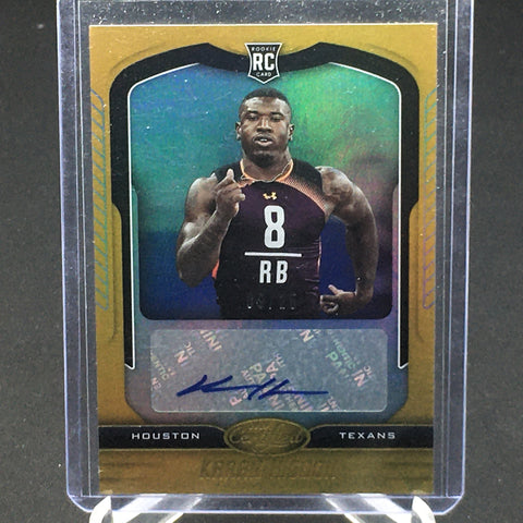 2019 PANINI CERTIFIED - GOLD - K. HIGDON - #138 - #'D/25 - AUTOGRAPH