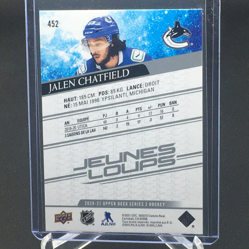 2020 UPPER DECK SERIES TWO - FRENCH VARIANT - YOUNG GUNS - J. CHATFIELD -