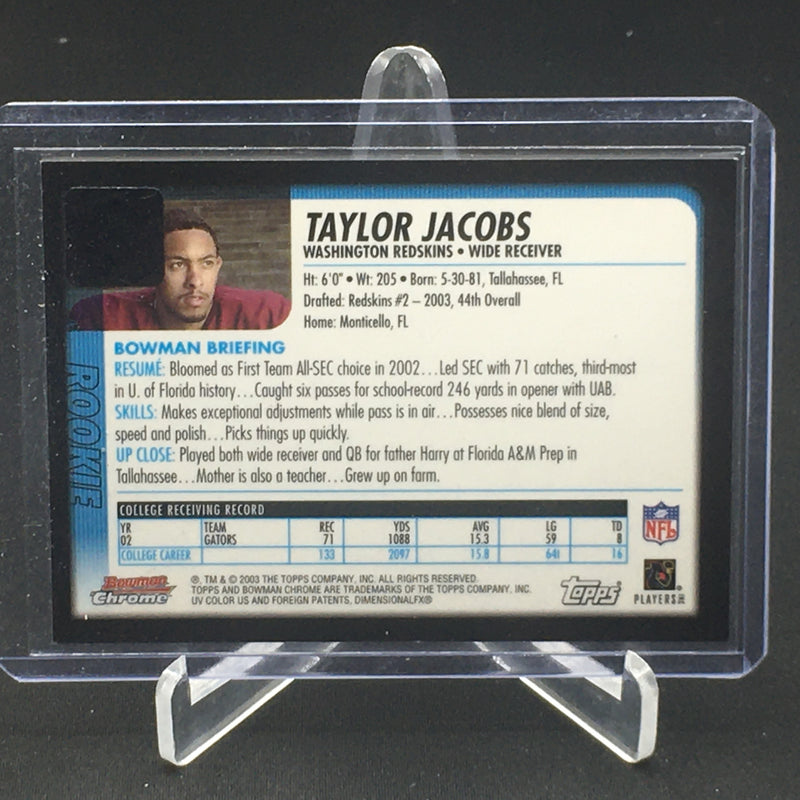 2003 TOPPS BOWMAN CHROME - T. JACOBS - AUTOGRAPH - RC