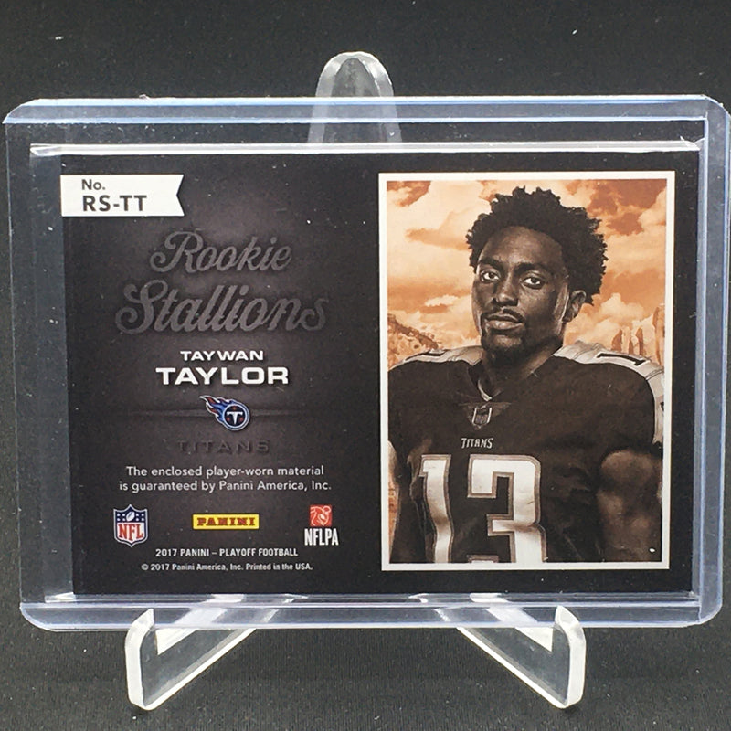 2017 PANINI PLAYOFF - ROOKIE STALLIONS - T. TAYLOR - #RS-TT - #'D/149 - RELIC - RC