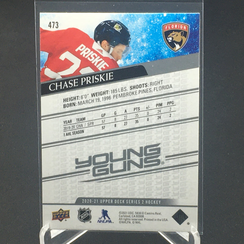 2020 UPPER DECK SERIES TWO - YOUNG GUNS - C. PRISKIE -