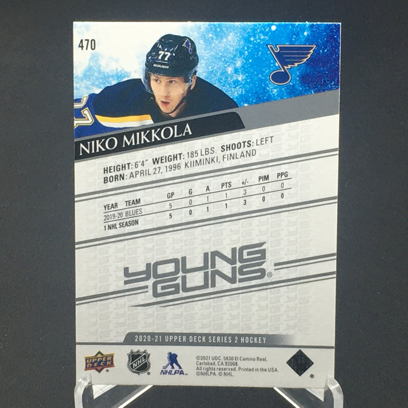2020 UPPER DECK SERIES TWO - YOUNG GUNS - N. MIKKOLA -