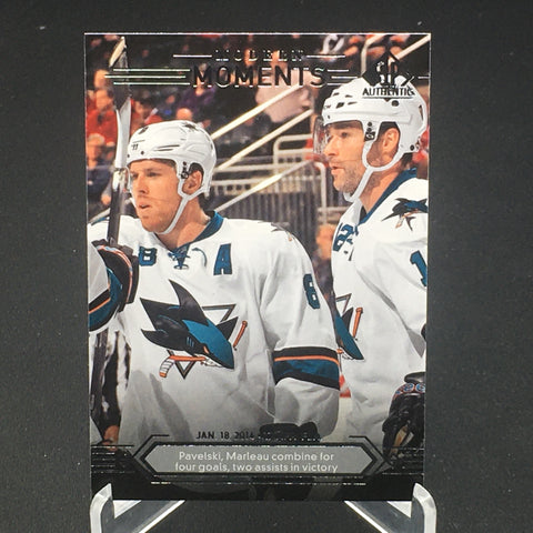 2014 UPPER DECK SP AUTHENTIC - MODERN MOMENTS - J. PAVELSKI/ P. MARLEAU - #172