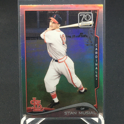 2021 TOPPS CHROME - 70 YEARS OF TOPPS BASEBALL - S. MUSIAL - #70YTC-64