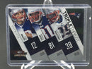 2009 PANINI THREADS - TRIPLE THREAT - T. BRADY/ R. MOSS/ L. MARONEY - #4 - #'D/100