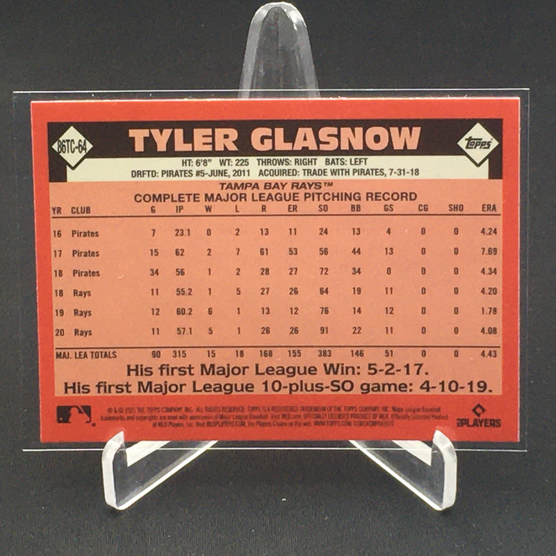 2021 TOPPS CHROME - 35TH ANNIVERSARY - T. GLASNOW -