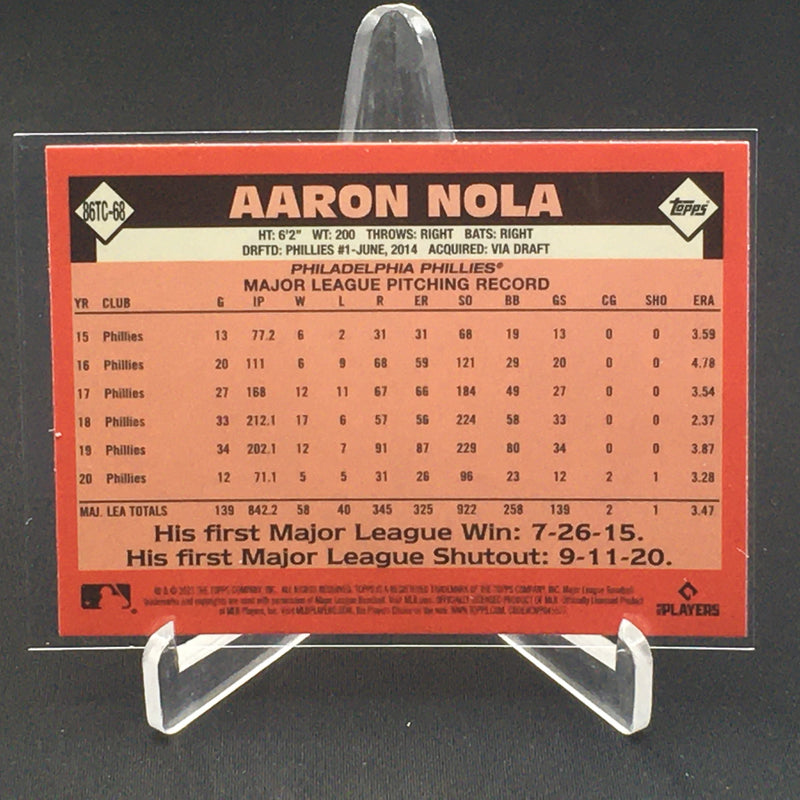 2021 TOPPS CHROME - 35TH ANNIVERSARY - A. NOLA -