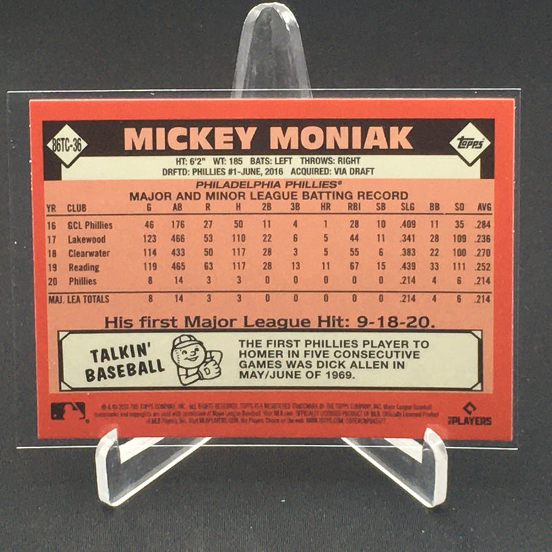 2021 TOPPS CHROME - 35TH ANNIVERSARY - M. MONIAK -