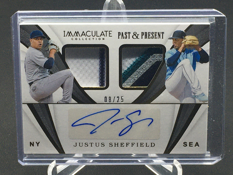 2019 PANINI IMMACULATE COLLECTION - PAST AND PRESENT - J. SHEFFIELD - #PP-JS - #'D/25 - AUTO/PATCH