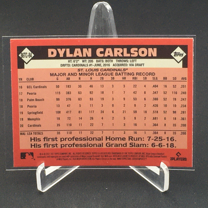 2021 TOPPS CHROME - 35TH ANNIVERSARY - D. CARLSON -