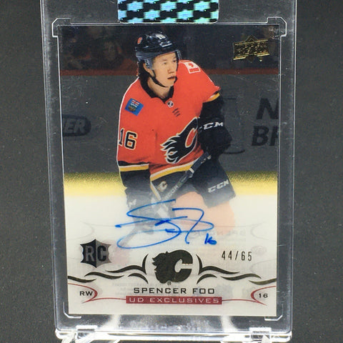 2018 UPPER DECK CLEAR CUT - UD EXCLUSIVES - S. FOO - #CCR-SF - #'D/65 - AUTOGRAPH