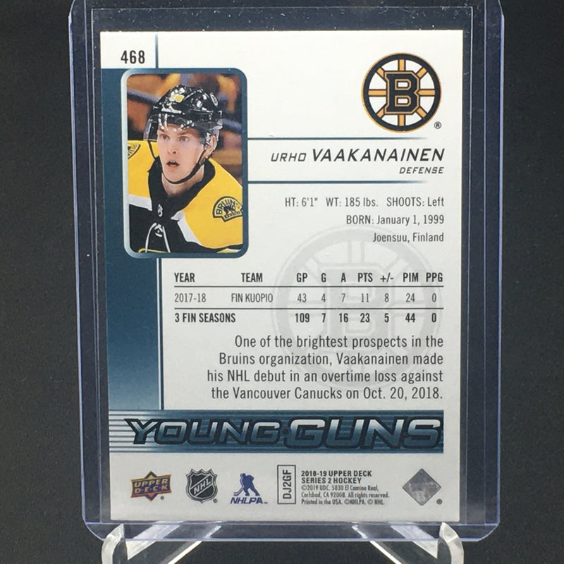 2018 UPPER DECK SERIES TWO - YOUNG GUNS - U. VAAKANAINEN -
